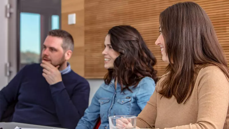 employees in meeting