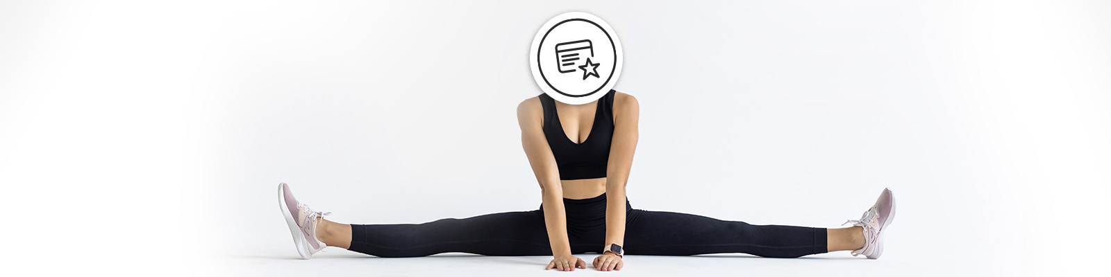 headless woman doing flexible yoga