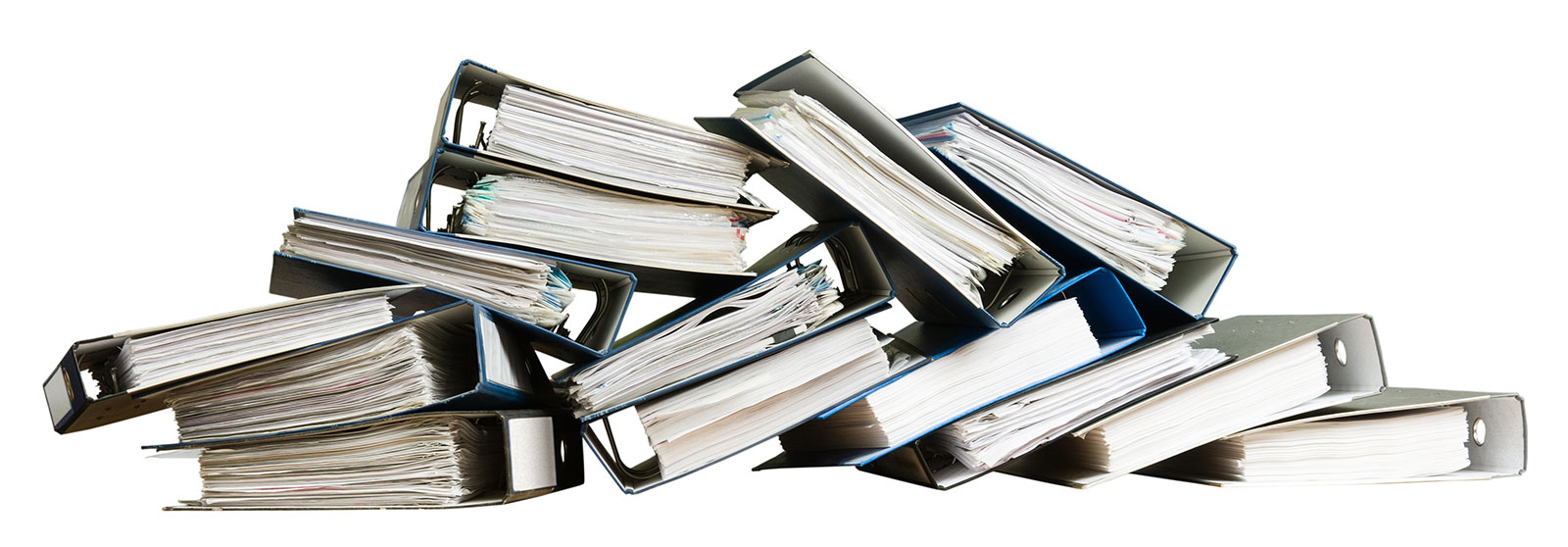 a pile of folders