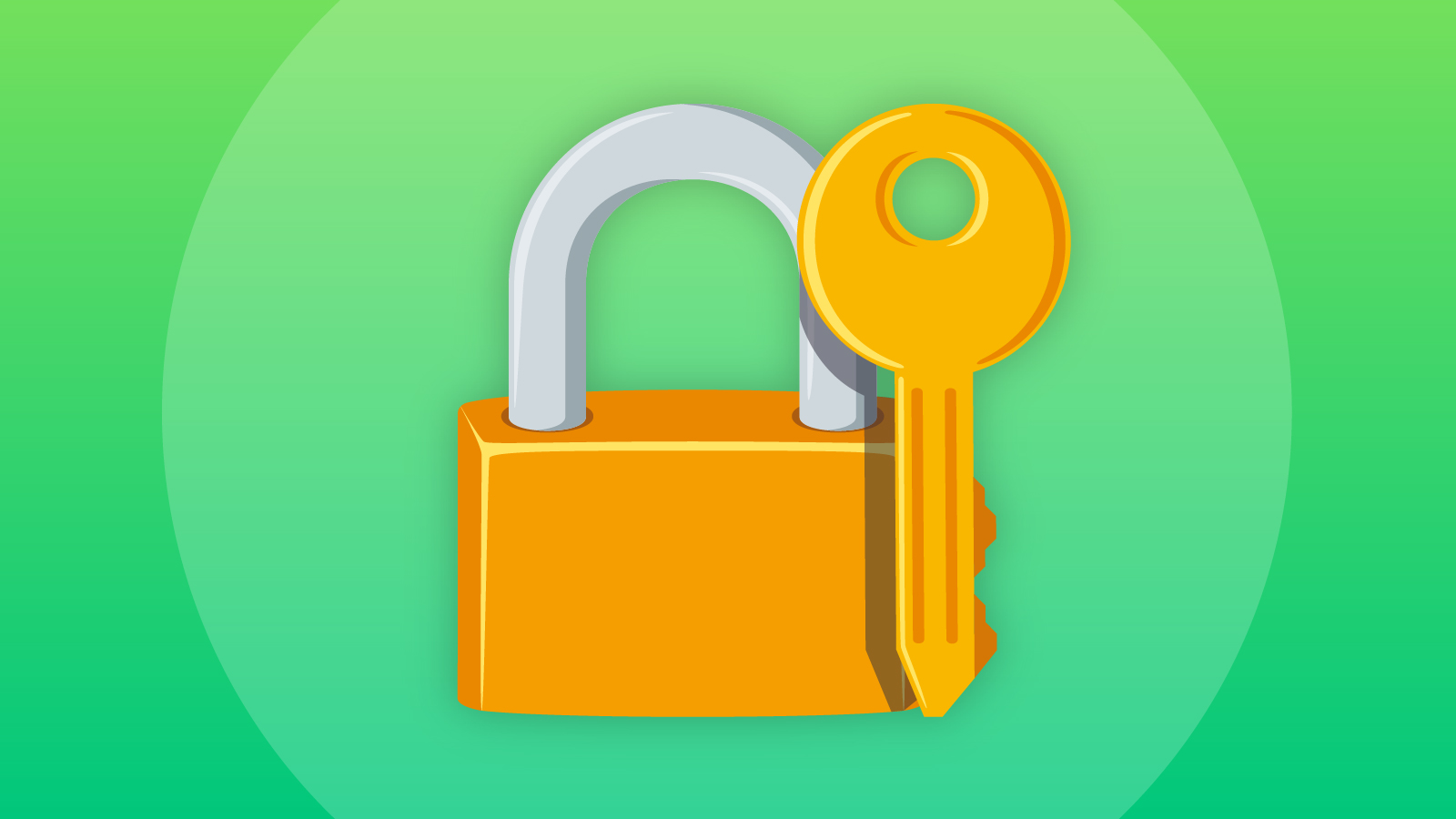 illustration of lock and key