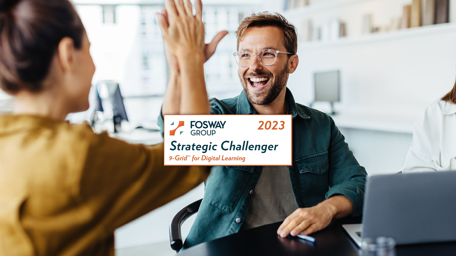 imc als Strategic Challenger im Fosway 9-Grid 2023 für Digital Learning ausgezeichnet